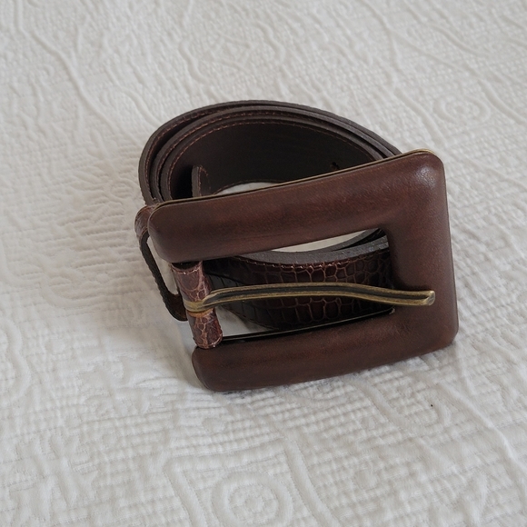 Giogio Italy Leather Belt w/ Euro Metal Buckle - Picture 7 of 8